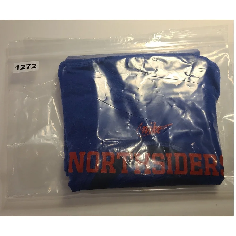 Nike Chicago Cubs Northsiders Blue Graphic T-Shirt Kids Large 14/16 MLB Baseball
